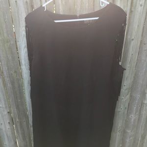 Fringed sleeve dress